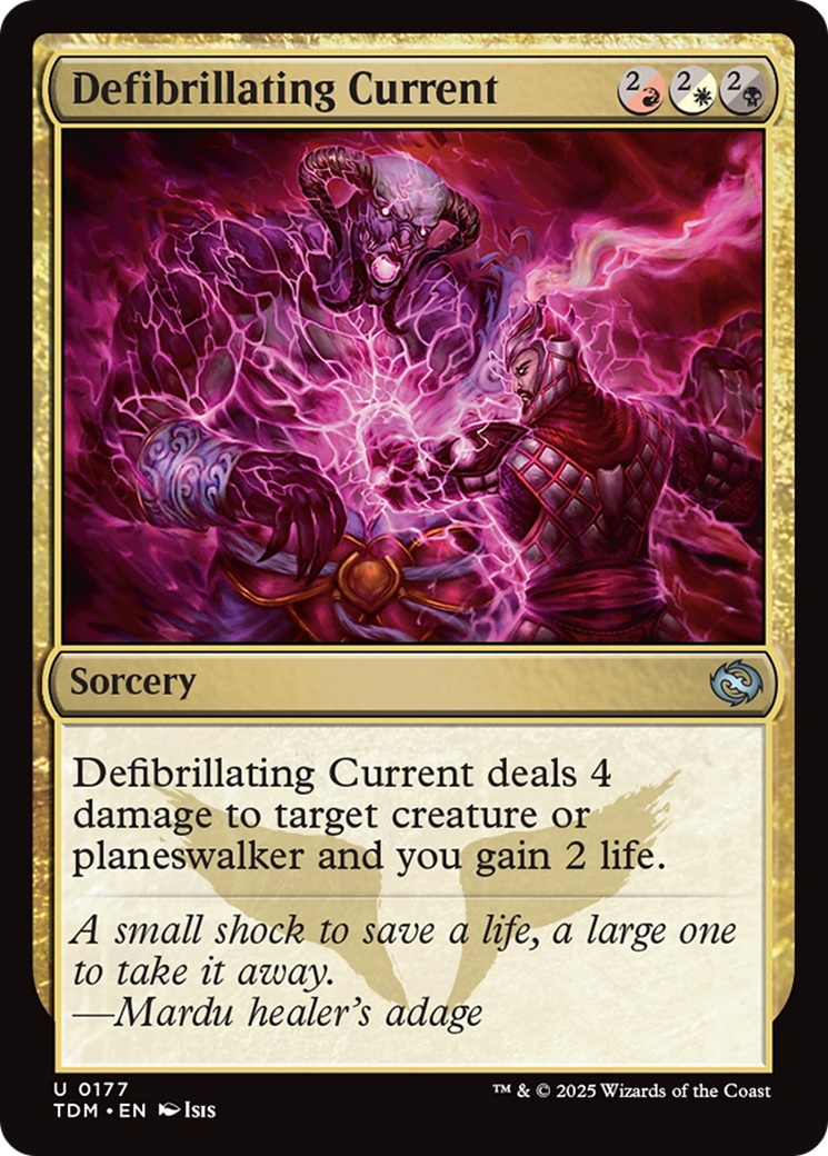 Defibrillating Current [Tarkir: Dragonstorm] | Jomio and Rueliete's Cards and Comics