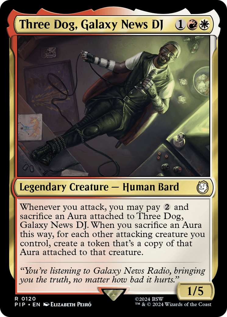 Three Dog, Galaxy News DJ [Fallout] | Jomio and Rueliete's Cards and Comics