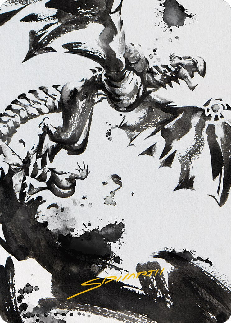 Quicksilver Fisher Art Card (Gold-Stamped Signature) [Phyrexia: All Will Be One Art Series] | Jomio and Rueliete's Cards and Comics