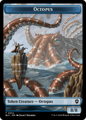 Octopus // Rabbit Double-Sided Token [Bloomburrow Commander Tokens] | Jomio and Rueliete's Cards and Comics