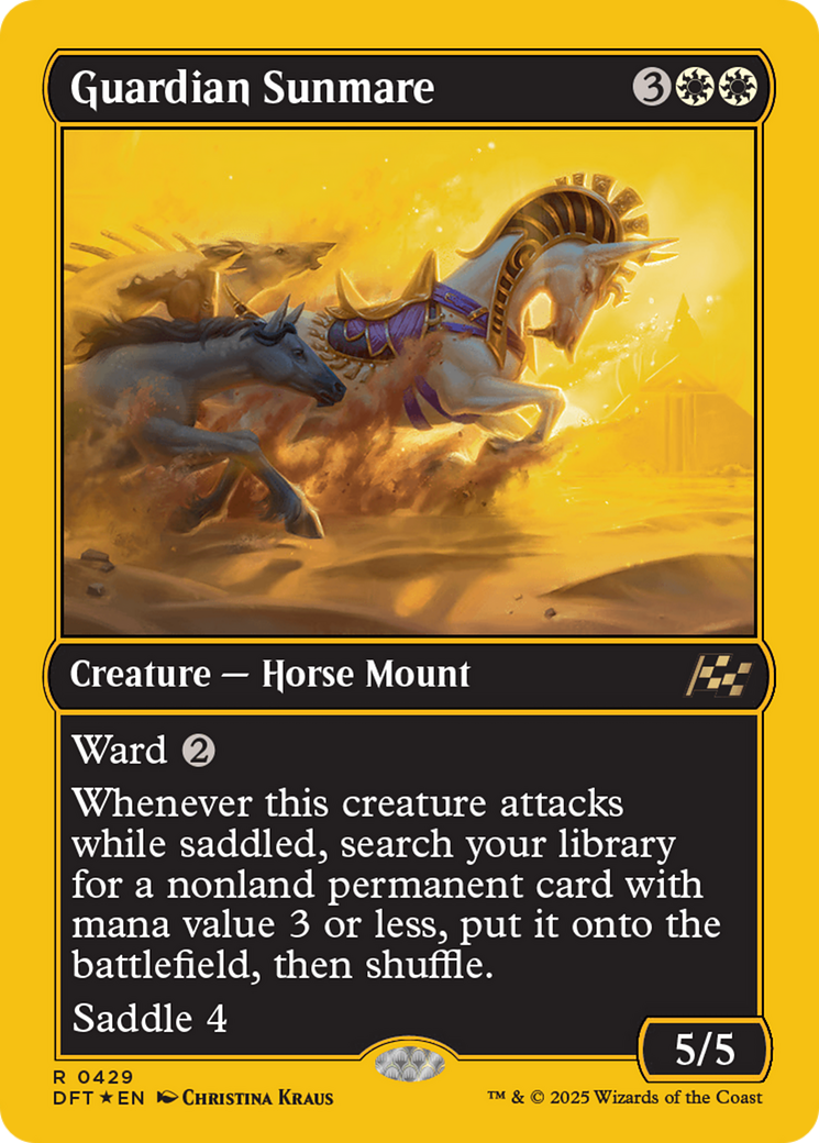 Guardian Sunmare (First-Place Foil) [Aetherdrift] | Jomio and Rueliete's Cards and Comics