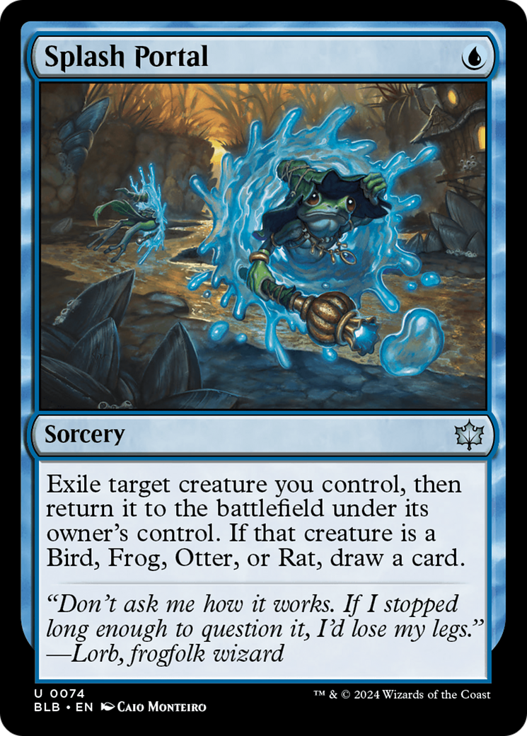 Splash Portal [Bloomburrow] | Jomio and Rueliete's Cards and Comics