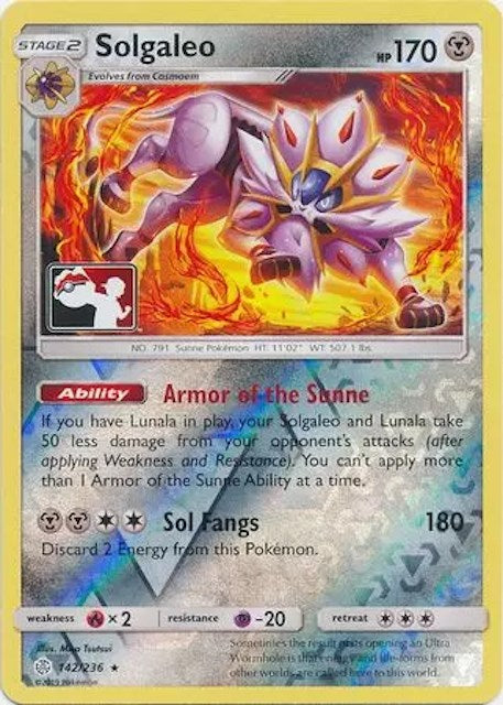 Solgaleo (142/236) [League & Championship Cards] | Jomio and Rueliete's Cards and Comics