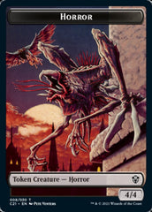 Zombie // Horror Double-Sided Token [Commander 2021 Tokens] | Jomio and Rueliete's Cards and Comics