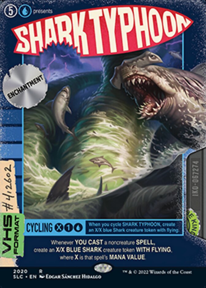 Shark Typhoon (Borderless Alternate Art) [Secret Lair Countdown Kit] | Jomio and Rueliete's Cards and Comics