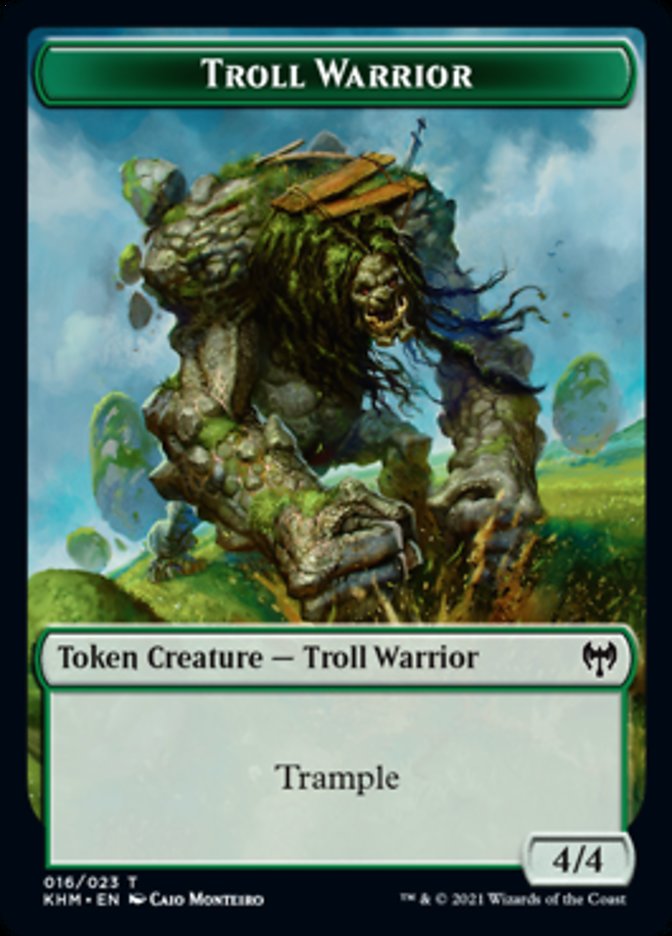 Troll Warrior Token [Kaldheim Tokens] | Jomio and Rueliete's Cards and Comics