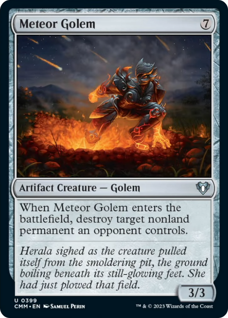 Meteor Golem [Commander Masters] | Jomio and Rueliete's Cards and Comics