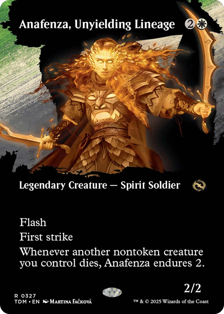 Anafenza, Unyielding Lineage (Borderless) [Tarkir: Dragonstorm] | Jomio and Rueliete's Cards and Comics