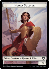 Human Soldier // Elemental (0025) Double-Sided Token [Commander Masters Tokens] | Jomio and Rueliete's Cards and Comics