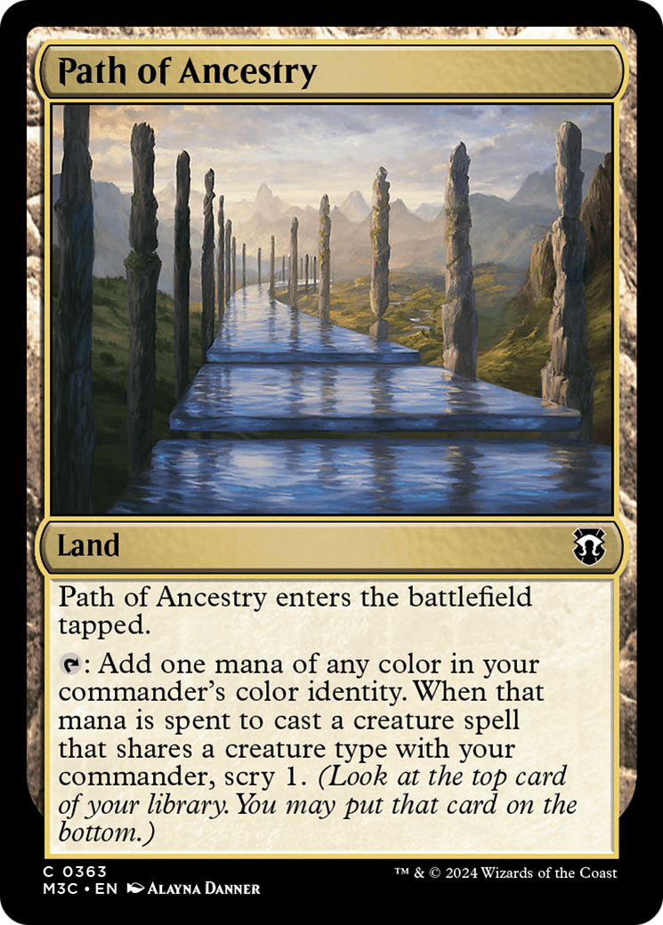 Path of Ancestry (Ripple Foil) [Modern Horizons 3 Commander] | Jomio and Rueliete's Cards and Comics