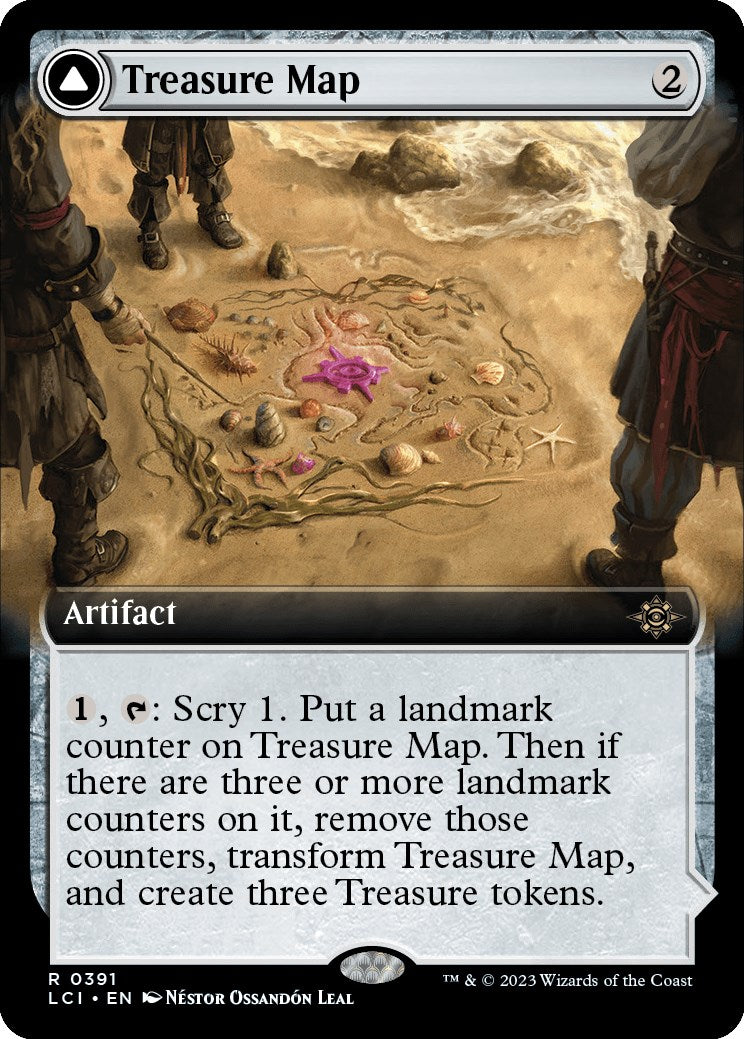 Treasure Map // Treasure Cove (Extended Art) [The Lost Caverns of Ixalan] | Jomio and Rueliete's Cards and Comics