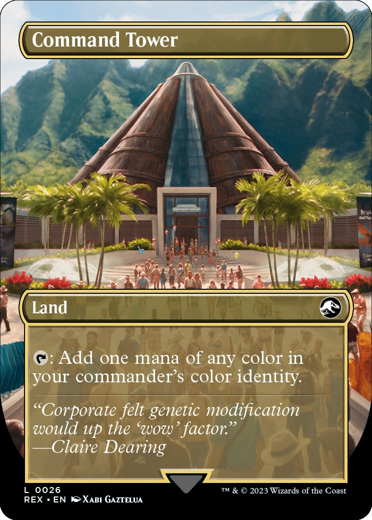 Command Tower // Command Tower (Borderless) [Jurassic World Collection] | Jomio and Rueliete's Cards and Comics