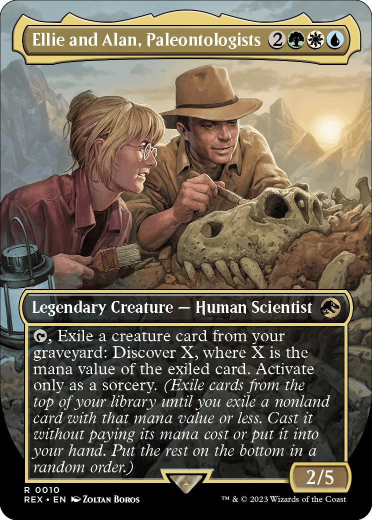 Ellie and Alan, Paleontologists (Borderless) [Jurassic World Collection] | Jomio and Rueliete's Cards and Comics