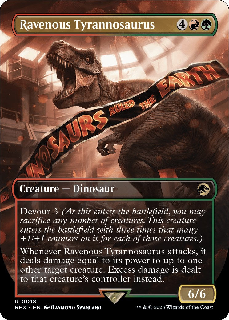 Ravenous Tyrannosaurus (Borderless) [Jurassic World Collection] | Jomio and Rueliete's Cards and Comics