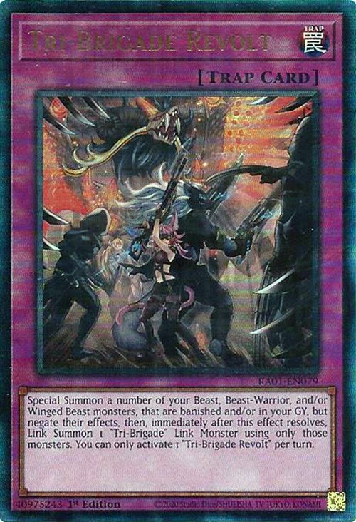 Tri-Brigade Revolt [RA01-EN079] Prismatic Ultimate Rare | Jomio and Rueliete's Cards and Comics