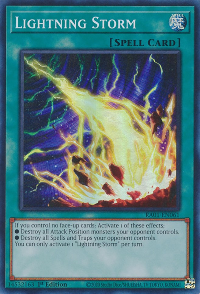 Lightning Storm [RA01-EN061] Super Rare | Jomio and Rueliete's Cards and Comics