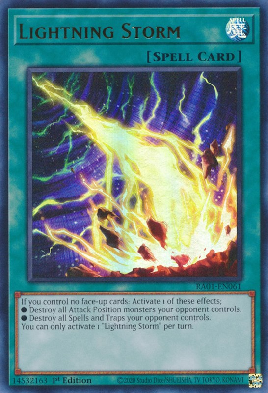 Lightning Storm [RA01-EN061] Ultra Rare | Jomio and Rueliete's Cards and Comics