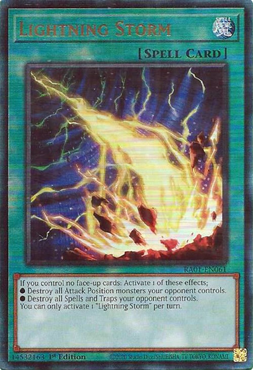 Lightning Storm [RA01-EN061] Prismatic Ultimate Rare | Jomio and Rueliete's Cards and Comics
