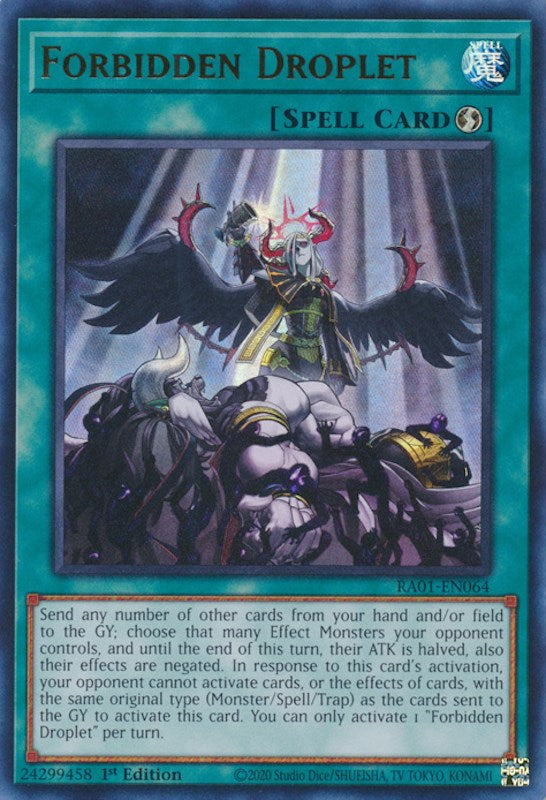 Forbidden Droplet [RA01-EN064] Ultra Rare | Jomio and Rueliete's Cards and Comics
