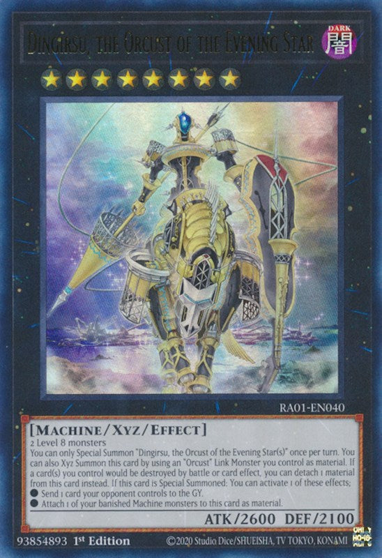 Dingirsu, the Orcust of the Evening Star [RA01-EN040] Ultra Rare | Jomio and Rueliete's Cards and Comics