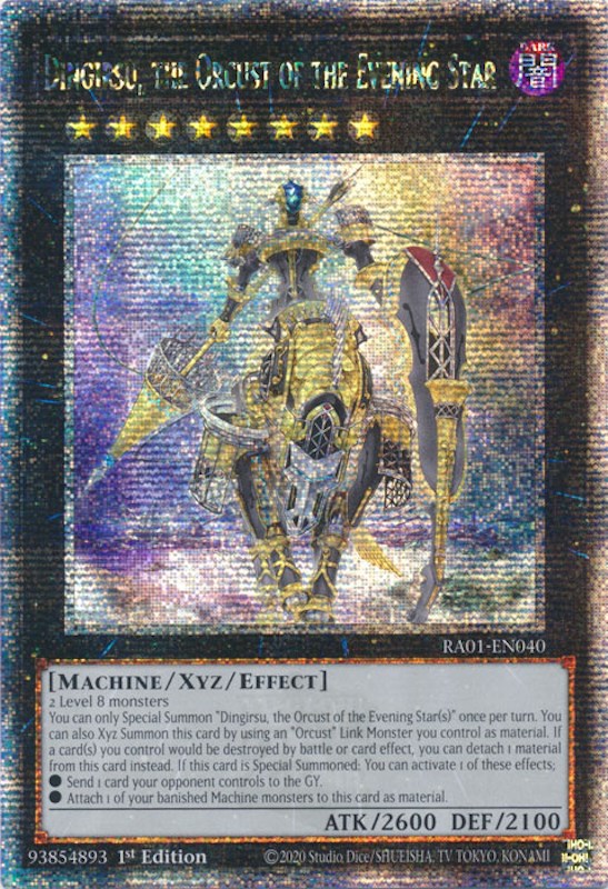 Dingirsu, the Orcust of the Evening Star [RA01-EN040] Quarter Century Secret Rare | Jomio and Rueliete's Cards and Comics