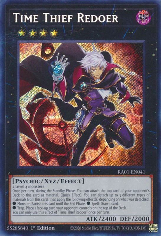 Time Thief Redoer [RA01-EN041] Secret Rare | Jomio and Rueliete's Cards and Comics