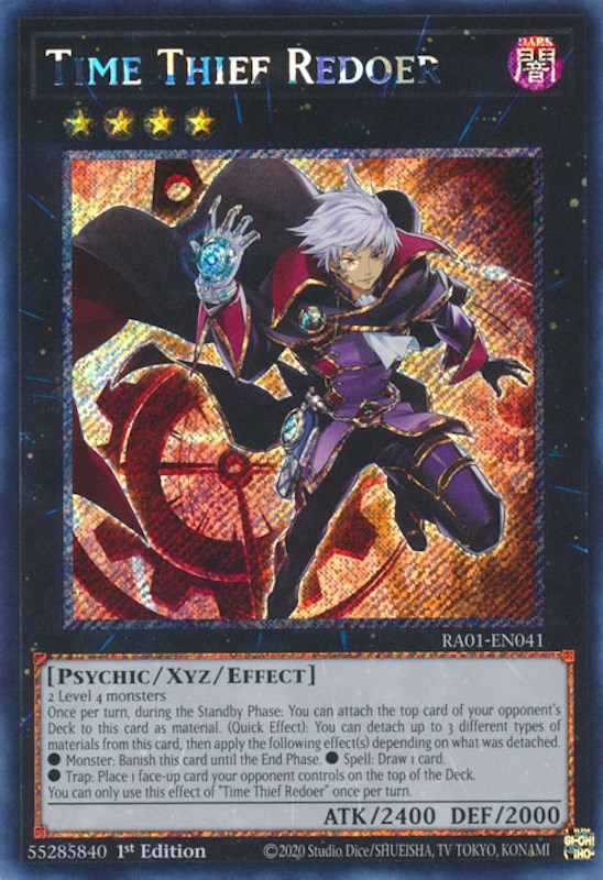 Time Thief Redoer [RA01-EN041] Platinum Secret Rare | Jomio and Rueliete's Cards and Comics