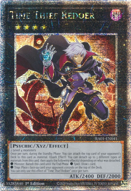 Time Thief Redoer [RA01-EN041] Quarter Century Secret Rare | Jomio and Rueliete's Cards and Comics