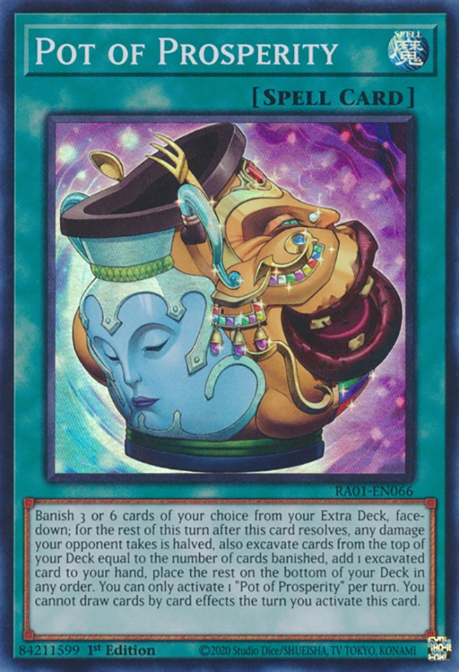Pot of Prosperity [RA01-EN066] Super Rare | Jomio and Rueliete's Cards and Comics