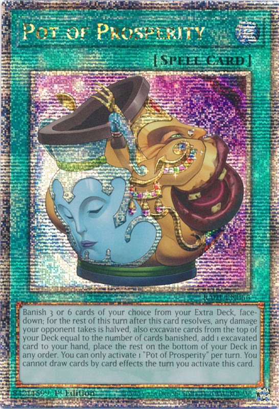 Pot of Prosperity [RA01-EN066] Quarter Century Secret Rare | Jomio and Rueliete's Cards and Comics