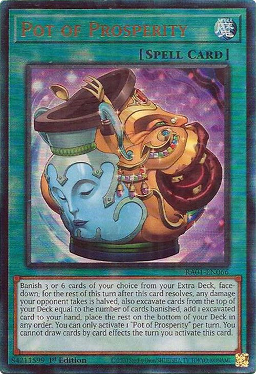 Pot of Prosperity [RA01-EN066] Prismatic Ultimate Rare | Jomio and Rueliete's Cards and Comics