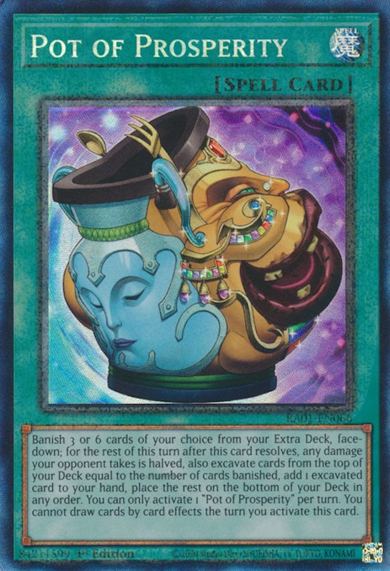 Pot of Prosperity [RA01-EN066] Prismatic Collector's Rare | Jomio and Rueliete's Cards and Comics