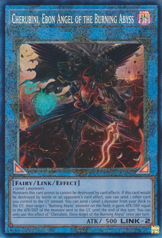 Cherubini, Ebon Angel of the Burning Abyss [RA01-EN042] Prismatic Collector's Rare | Jomio and Rueliete's Cards and Comics