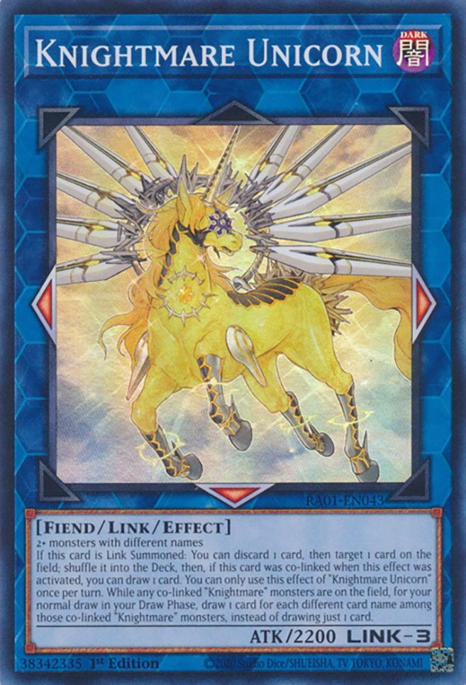 Knightmare Unicorn [RA01-EN043] Super Rare | Jomio and Rueliete's Cards and Comics