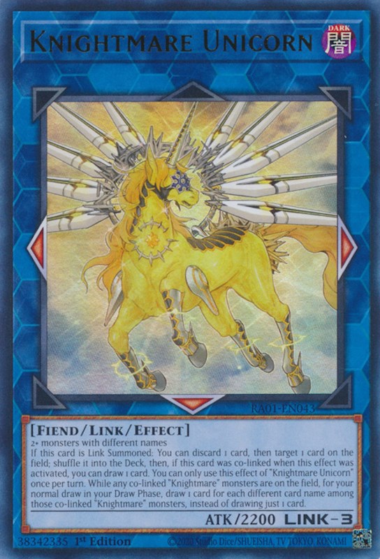 Knightmare Unicorn [RA01-EN043] Ultra Rare | Jomio and Rueliete's Cards and Comics