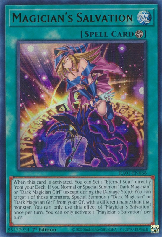 Magician's Salvation [RA01-EN068] Ultra Rare | Jomio and Rueliete's Cards and Comics