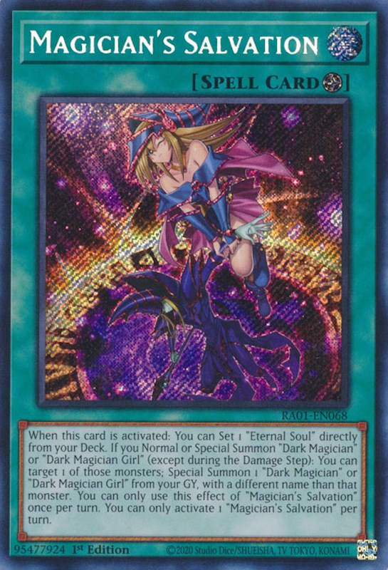 Magician's Salvation [RA01-EN068] Secret Rare | Jomio and Rueliete's Cards and Comics