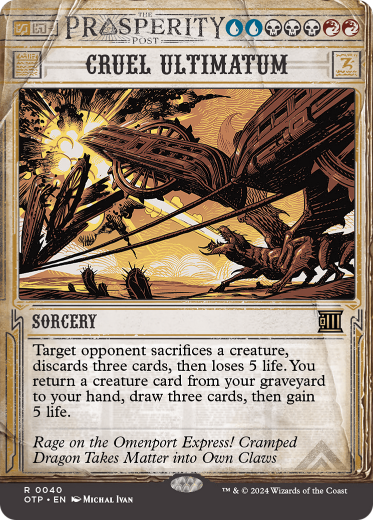 Cruel Ultimatum [Outlaws of Thunder Junction: Breaking News] | Jomio and Rueliete's Cards and Comics