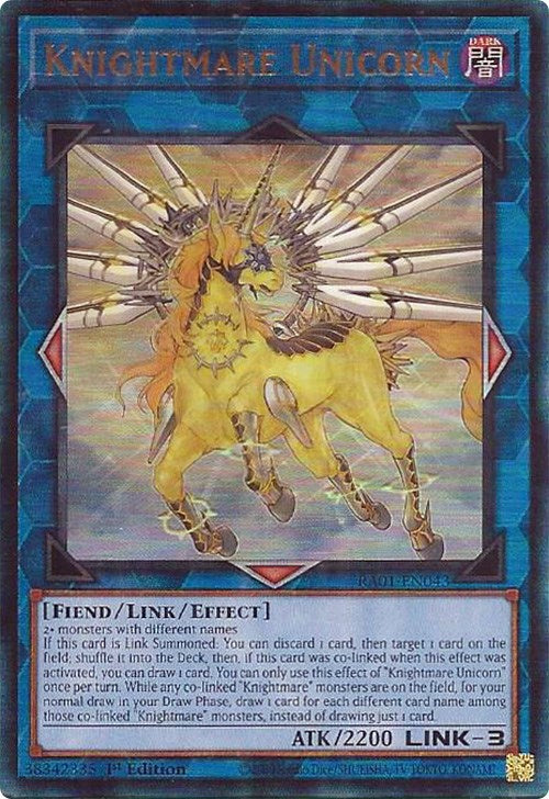 Knightmare Unicorn [RA01-EN043] Prismatic Ultimate Rare | Jomio and Rueliete's Cards and Comics
