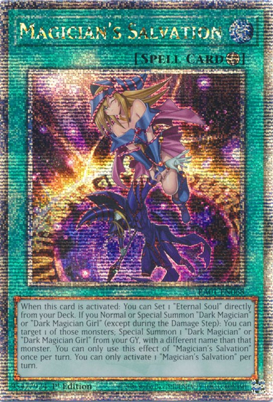 Magician's Salvation [RA01-EN068] Quarter Century Secret Rare | Jomio and Rueliete's Cards and Comics