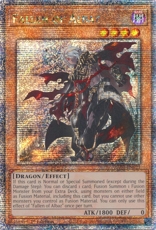 Fallen of Albaz [RA01-EN021] Quarter Century Secret Rare | Jomio and Rueliete's Cards and Comics