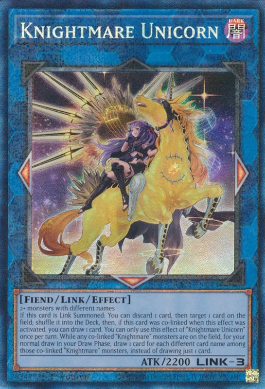 Knightmare Unicorn (Alternate Art) [RA01-EN043] Prismatic Collector's Rare | Jomio and Rueliete's Cards and Comics
