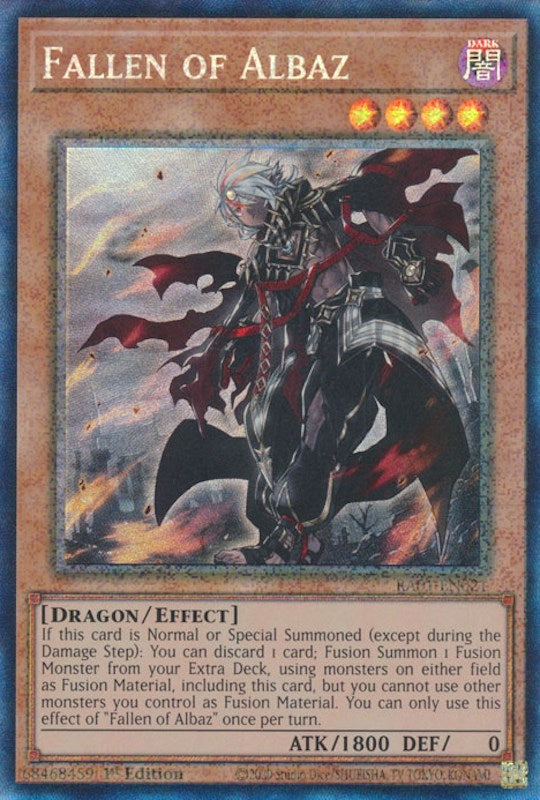 Fallen of Albaz [RA01-EN021] Prismatic Collector's Rare | Jomio and Rueliete's Cards and Comics