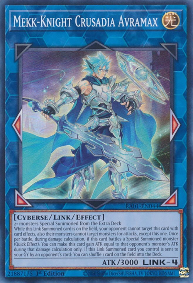 Mekk-Knight Crusadia Avramax [RA01-EN044] Super Rare | Jomio and Rueliete's Cards and Comics