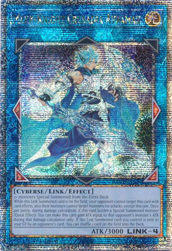 Mekk-Knight Crusadia Avramax [RA01-EN044] Quarter Century Secret Rare | Jomio and Rueliete's Cards and Comics