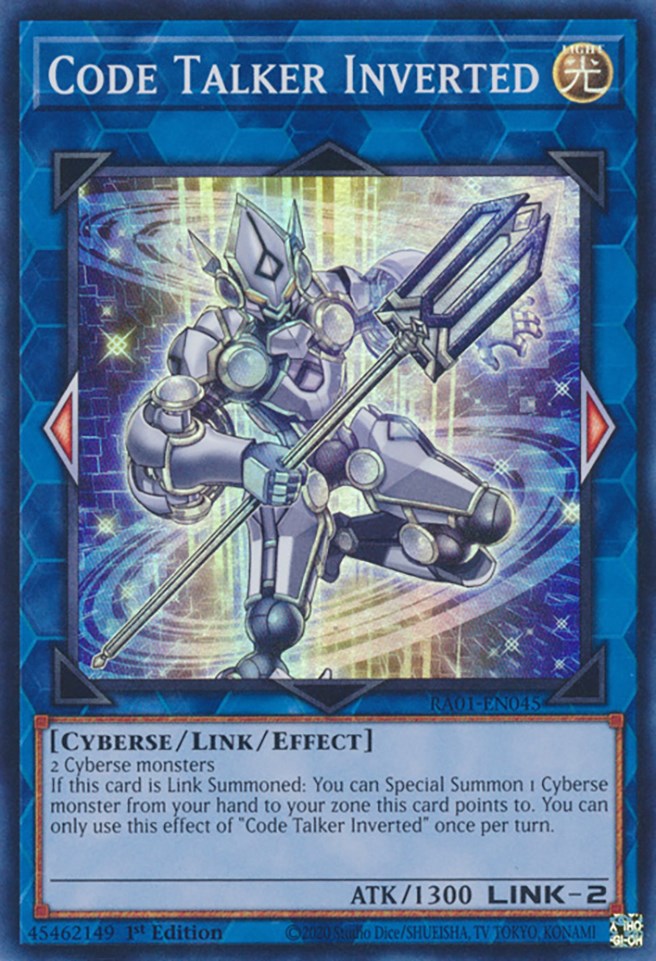 Code Talker Inverted [RA01-EN045] Super Rare | Jomio and Rueliete's Cards and Comics