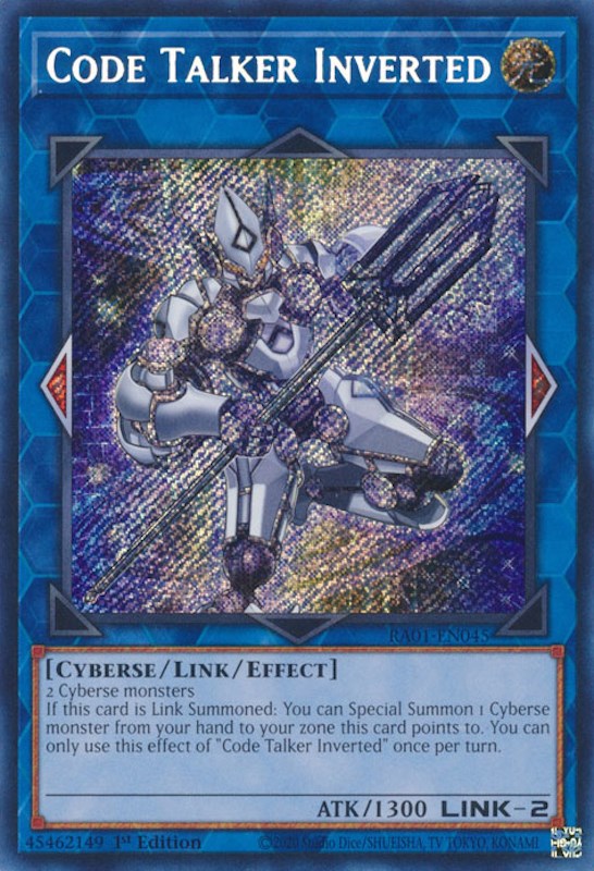 Code Talker Inverted [RA01-EN045] Secret Rare | Jomio and Rueliete's Cards and Comics