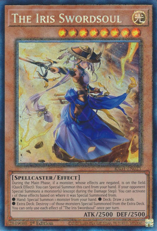 The Iris Swordsoul [RA01-EN023] Prismatic Collector's Rare | Jomio and Rueliete's Cards and Comics