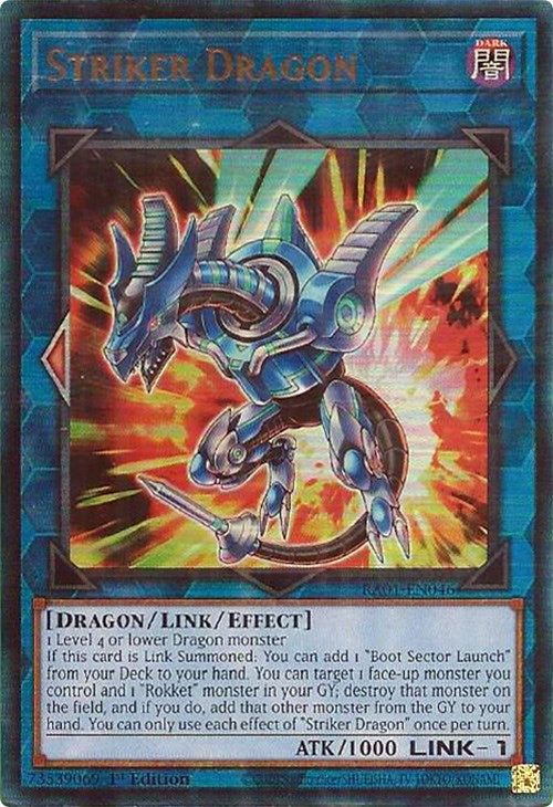 Striker Dragon [RA01-EN046] Prismatic Ultimate Rare | Jomio and Rueliete's Cards and Comics
