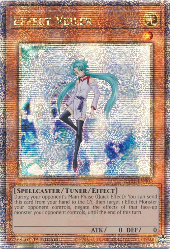 Effect Veiler [RA01-EN003] Quarter Century Secret Rare | Jomio and Rueliete's Cards and Comics